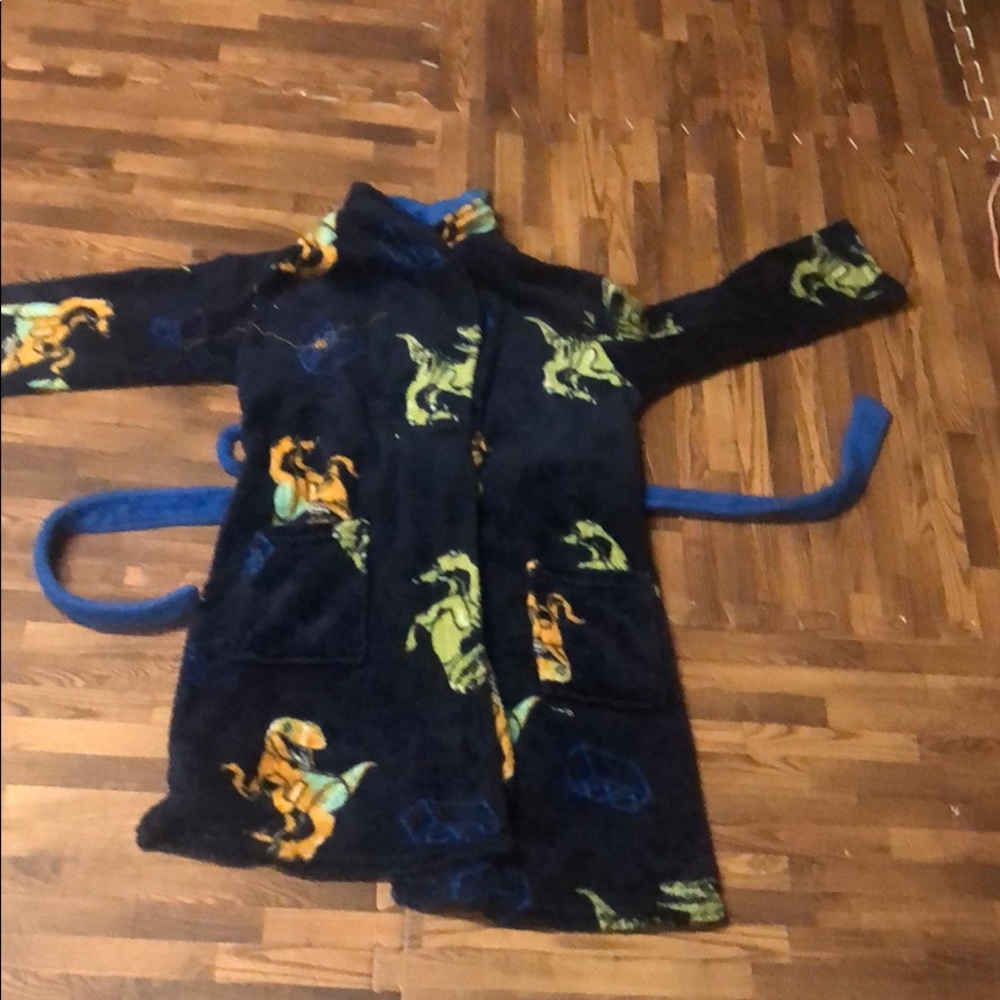 Kids bath rob for boys dinosaur